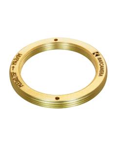 M33x0.75 female to M42x1 male thread adapter, flangeless, bronze
