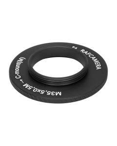 M35.5x0.5 male to C-mount male thread adapter