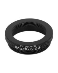 M35x0.75 male to M27x0.75 female thread adapter