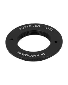 M37x0.75 male to C-mount female thread adapter