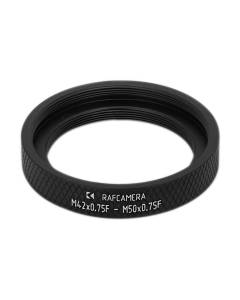 T2 female to M50x0.75 female adapter for Rodenstock lenses