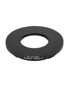 M42x0.75 female thread to Pentax 67 camera mount adapter
