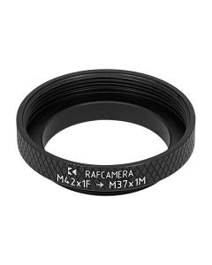M42x1 female to M37x1 male thread adapter