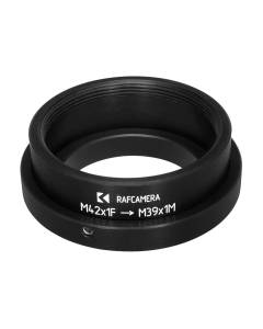 M42x1 female to M39x1 (LTM) male thread adapter, infinity focus