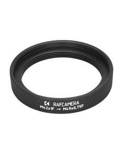 M42x1 female to M49x0.75 female thread adapter