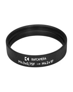 M43x0.75 female to M42x1 female thread adapter (coupler)