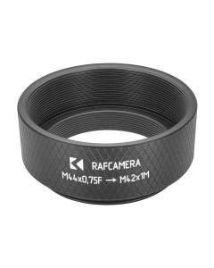 M44x0.75 female to M42x1 male thread adapter