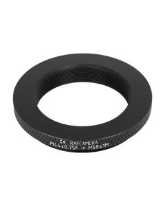 M44x0.75 female to M58x1 male thread adapter