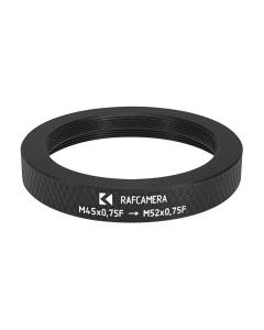 M52x0.75 to M45x0.75 thread adapter for Printing Nikkor 105mm lens