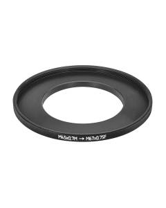 M45x0.7 male to M67x0.75 female thread adapter (45mm to 67mm step-up ring)