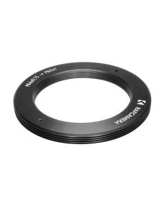 M46x0.75 female to M65x1 male thread adapter, flangeless