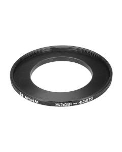 M47x0.5 male to M67x0.75 female thread adapter (47mm to 67mm step-up ring)