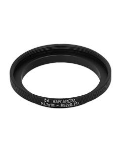 M47x1 male to M52x0.75 female thread adapter