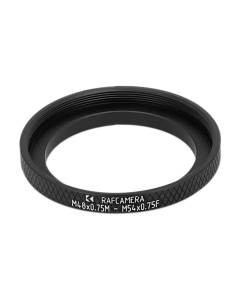 M54x0.75 female to M48x0.75 male thread adapter (48mm to 54mm step-up ring)