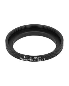 M54x1 female to M48x0.75 male thread adapter