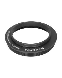 M48x0.75 male to M60x0.75 male thread adapter with M56x0.75 female thread