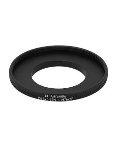 M48x0.75 male to M76x1 female thread adapter