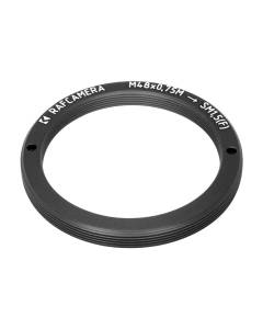M48x0.75 male to SM1.5 female thread adapter, flangeless