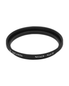 M49.5x0.5 male to M52x0.75 female thread adapter