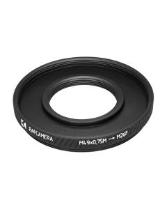 M49x0.75 male to M26x0.75 female thread adapter (49mm to 26mm step-down ring)