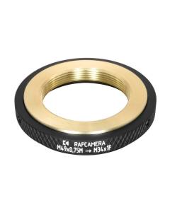 Zeiss Steritar attachment (M34x1) to M49x0.75 thread adapter