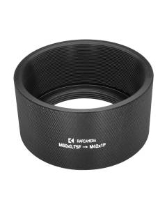 M50x0.75 female to M42x1 female thread adapter for Rodenstock lenses