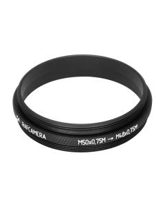 M50x0.75 male to M48x0.75 male thread adapter