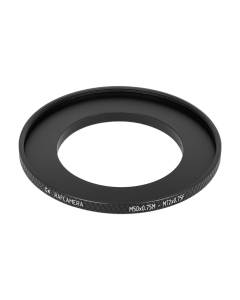 M50x0.75 male to M72x0.75 female thread adapter