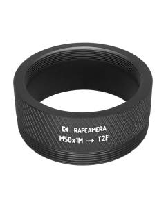 M50x1 male to M42x0.75 (T2) female thread adapter