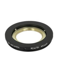 M49x0.75 male to M29.5x0.5 female thread adapter, rotatable