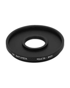 M52x0.75 male to RMS female thread adapter (52mm to RMS step-down ring)