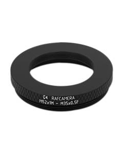 M52x1 male to M35x0.5 female thread adapter