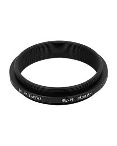 Reverse M52x0.75 to M52x1 thread adapter for helicoids