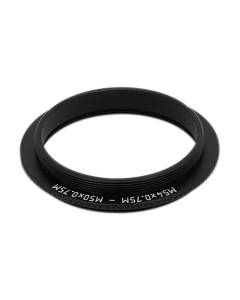 M54x0.75 male to M50x0.75 male thread adapter