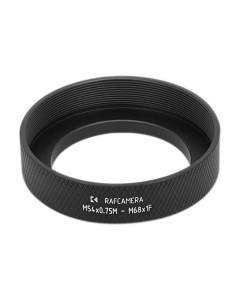 M54x0.75 male to M68x1 female thread adapter