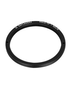 M56x0.75 female to M65x1 male thread adapter, flangeless