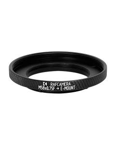 M58x0.75 female thread to Sony E-mount adapter for helicoids