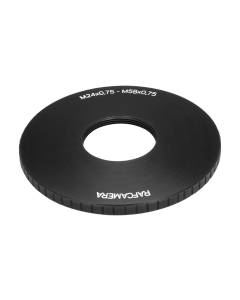 M58x0.75 male to M24x0.75 female thread adapter (58mm to 24mm step-down ring)