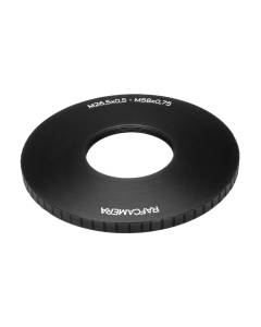 M58x0.75 male to M26.5x0.5 female thread adapter (58mm to 26.5mm step-down ring)