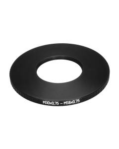 M58x0.75 male to M30x0.75 female thread adapter (58mm to 30mm step-down ring)
