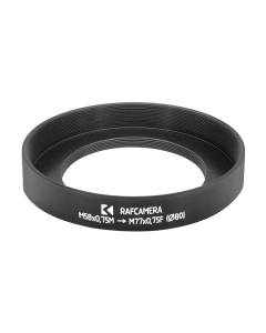 M58x0.75 male to M77x0.75 female thread adapter with 80mm outer diameter