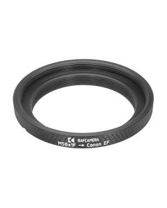 M58x1 female thread to Canon EOS (EF) camera mount adapter