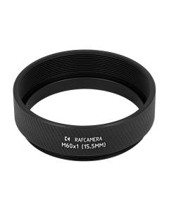 M60x1 thread extender for Wild objectives on Leica M60 microscope