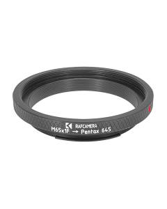 M65x1 female thread to Pentax 645 camera mount adapter