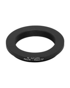 M50x0.75 female to M65x1 male thread adapter