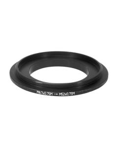 Reverse M67x0.75 male to M52x0.75 male thread adapter