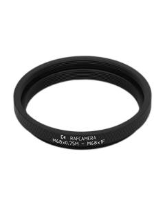 M68x0.75 male to M68x1 female thread adapter