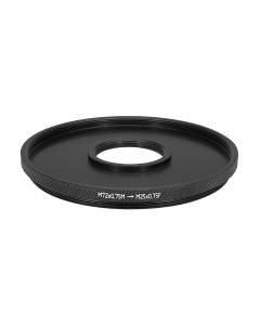 M72x0.75 male to M25x0.75 female thread adapter (72mm to 25mm step-down ring)