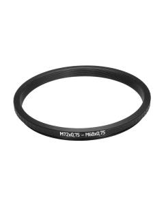 M72x0.75 male to M68x0.75 female thread adapter (step-down ring) for FM Lens