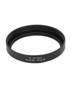 M72x0.75 male to M77x0.75 female thread adapter with 80mm outer diameter